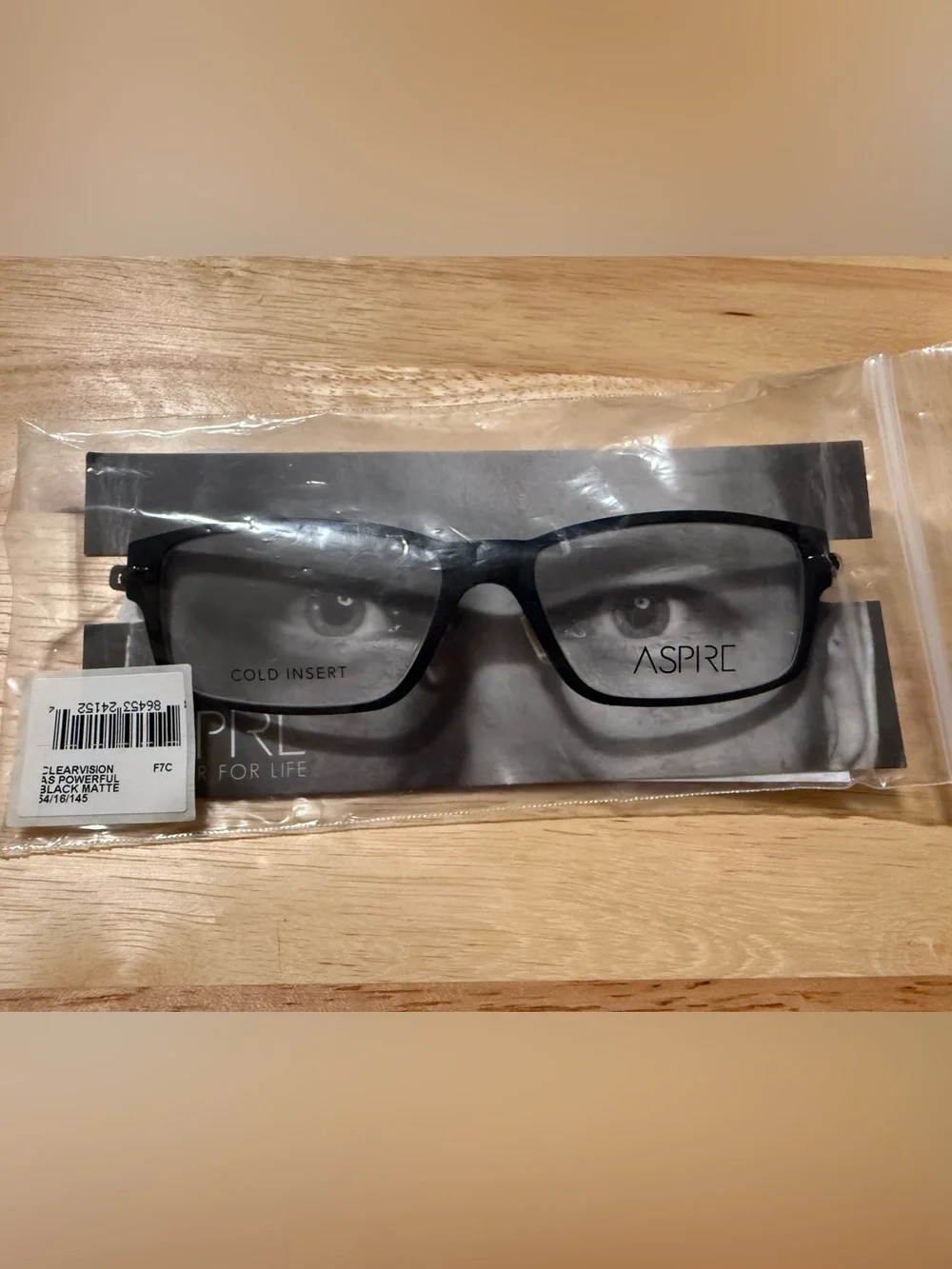 Aspire Matte Black Rectangular Glasses - Picture 5 of 6